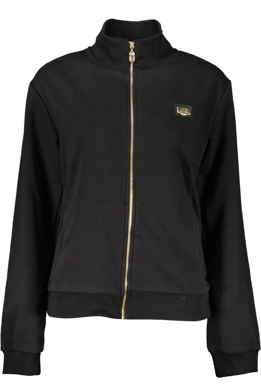 Cavalli Class Schwarzer Baumwollpullover für Frauen