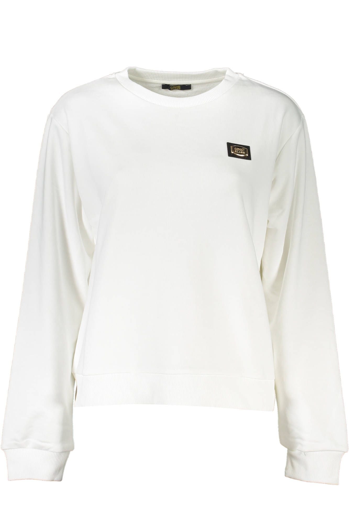 Cavalli Class White Cotton Sweater for Women