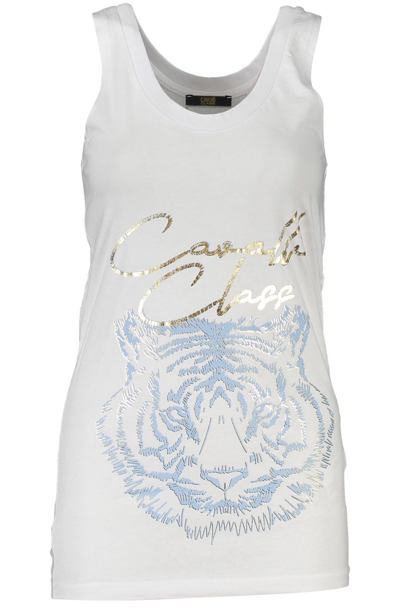 Cavalli Class White Cotton Top for Women