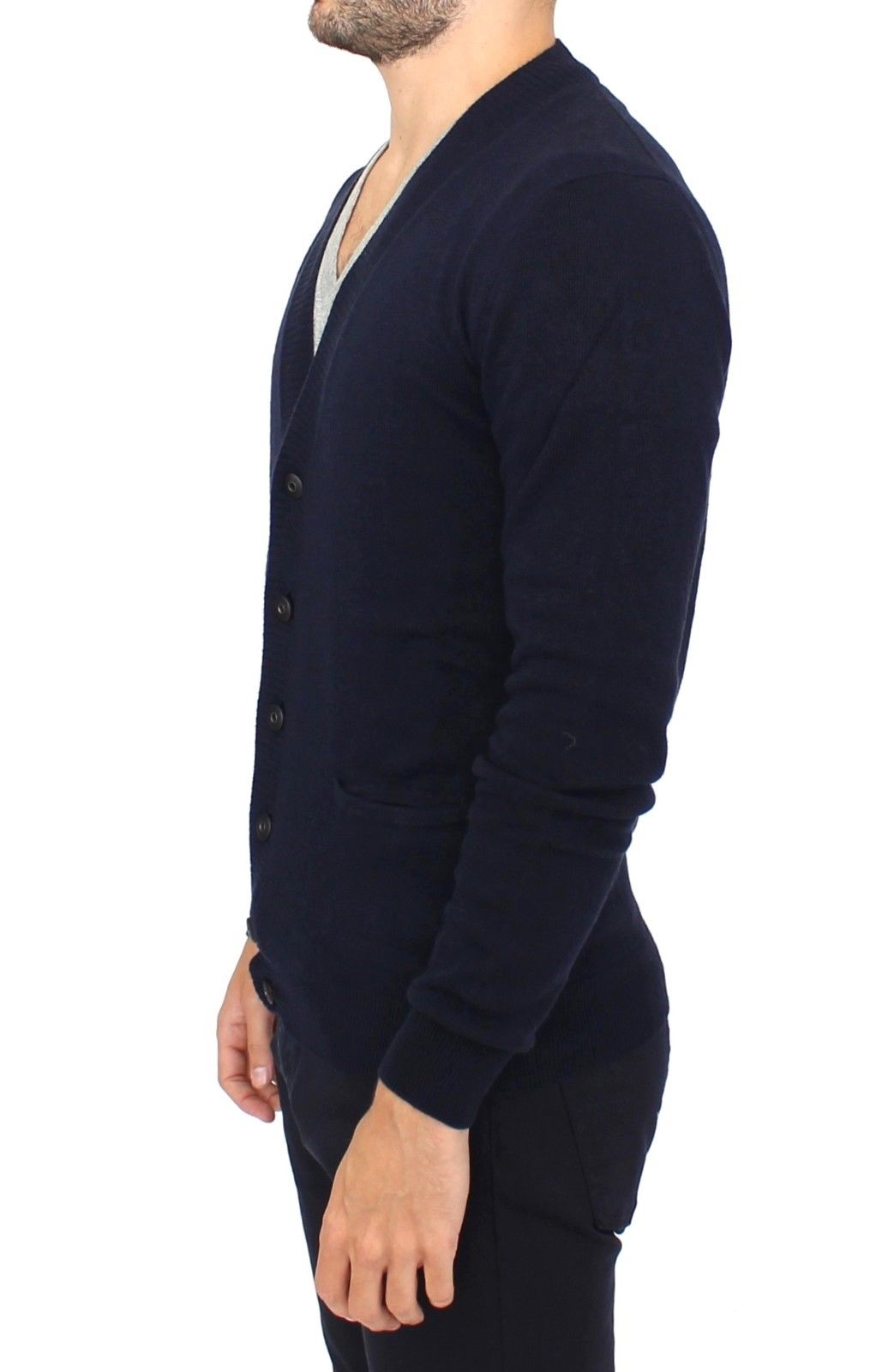 Ermanno Scervino Chic blue wool blend cardigan