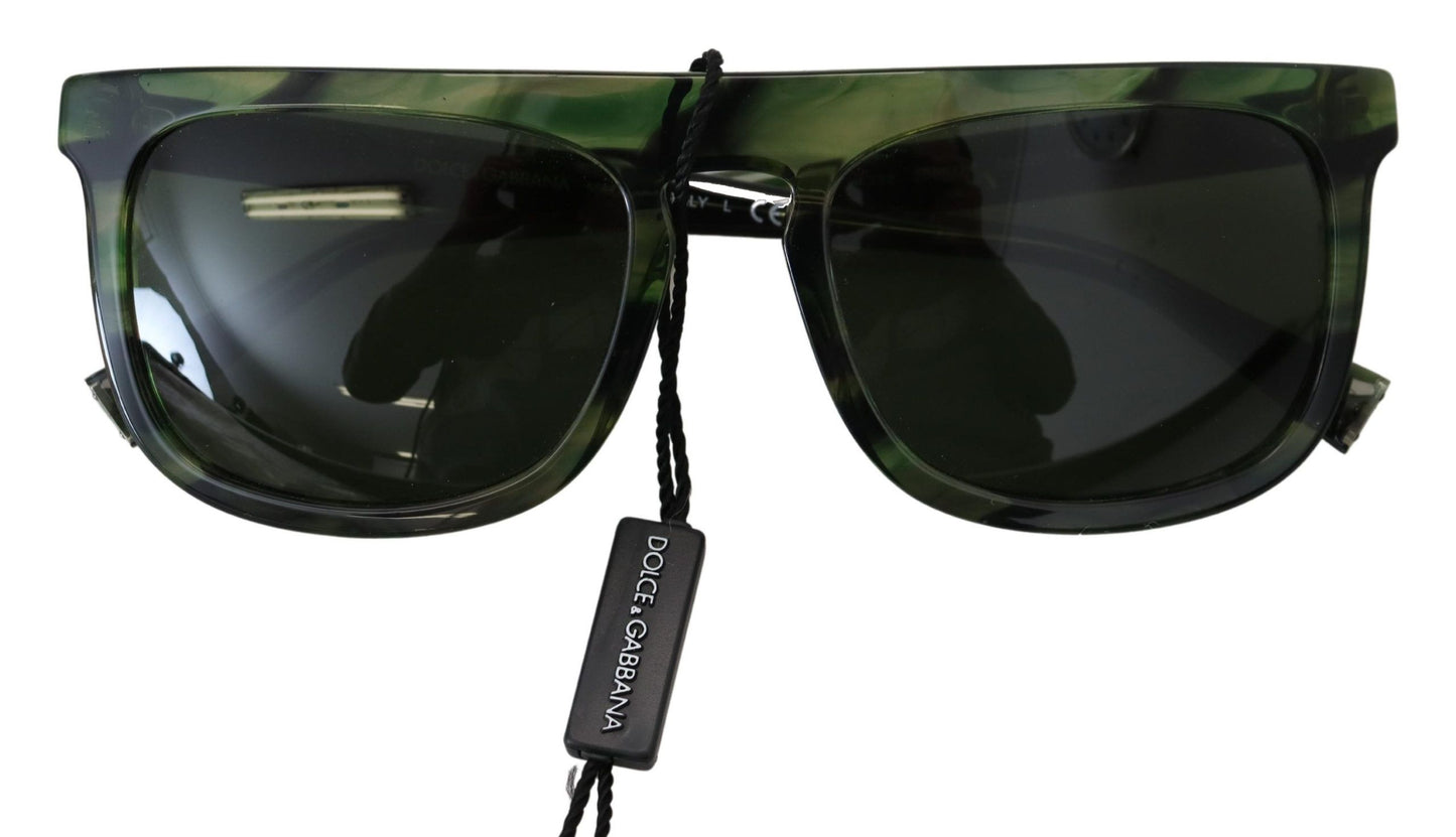 Dolce &amp; Gabbana Chic Green Acetate Sunglasses for Women