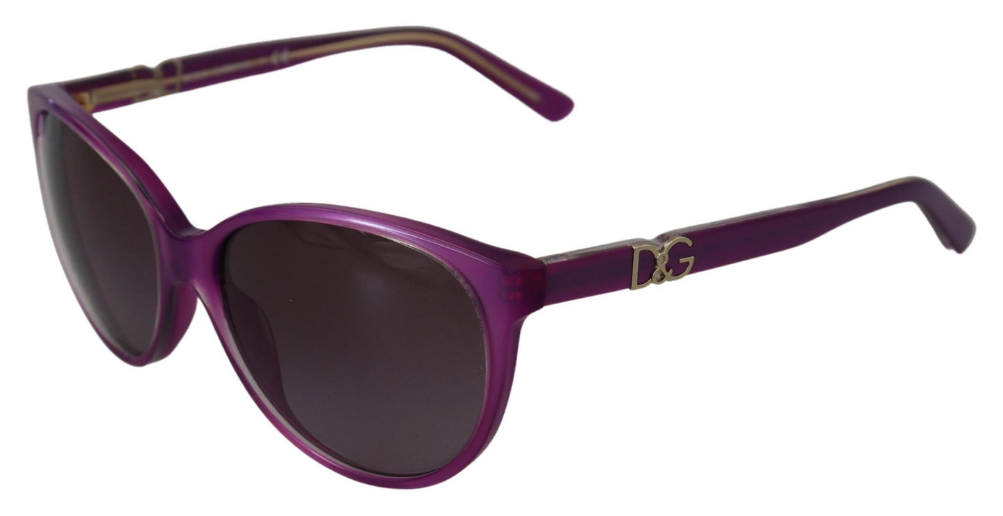 Dolce &amp; Gabbana Chic round sunglasses made of purple acetate