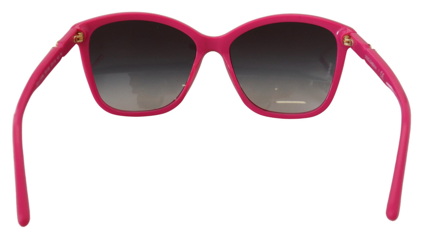 Dolce &amp; Gabbana Elegant Round Pink Sunglasses for Women