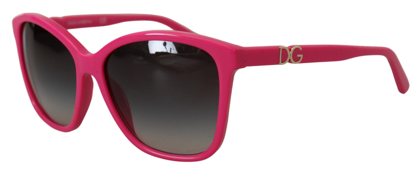 Dolce &amp; Gabbana Elegant Round Pink Sunglasses for Women