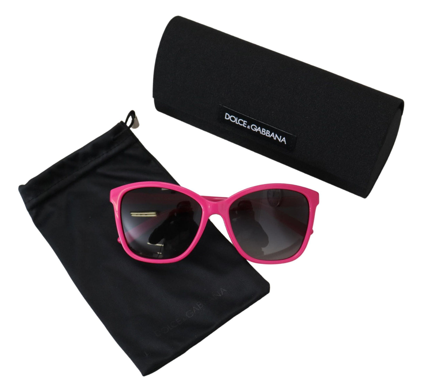 Dolce &amp; Gabbana Elegant Round Pink Sunglasses for Women