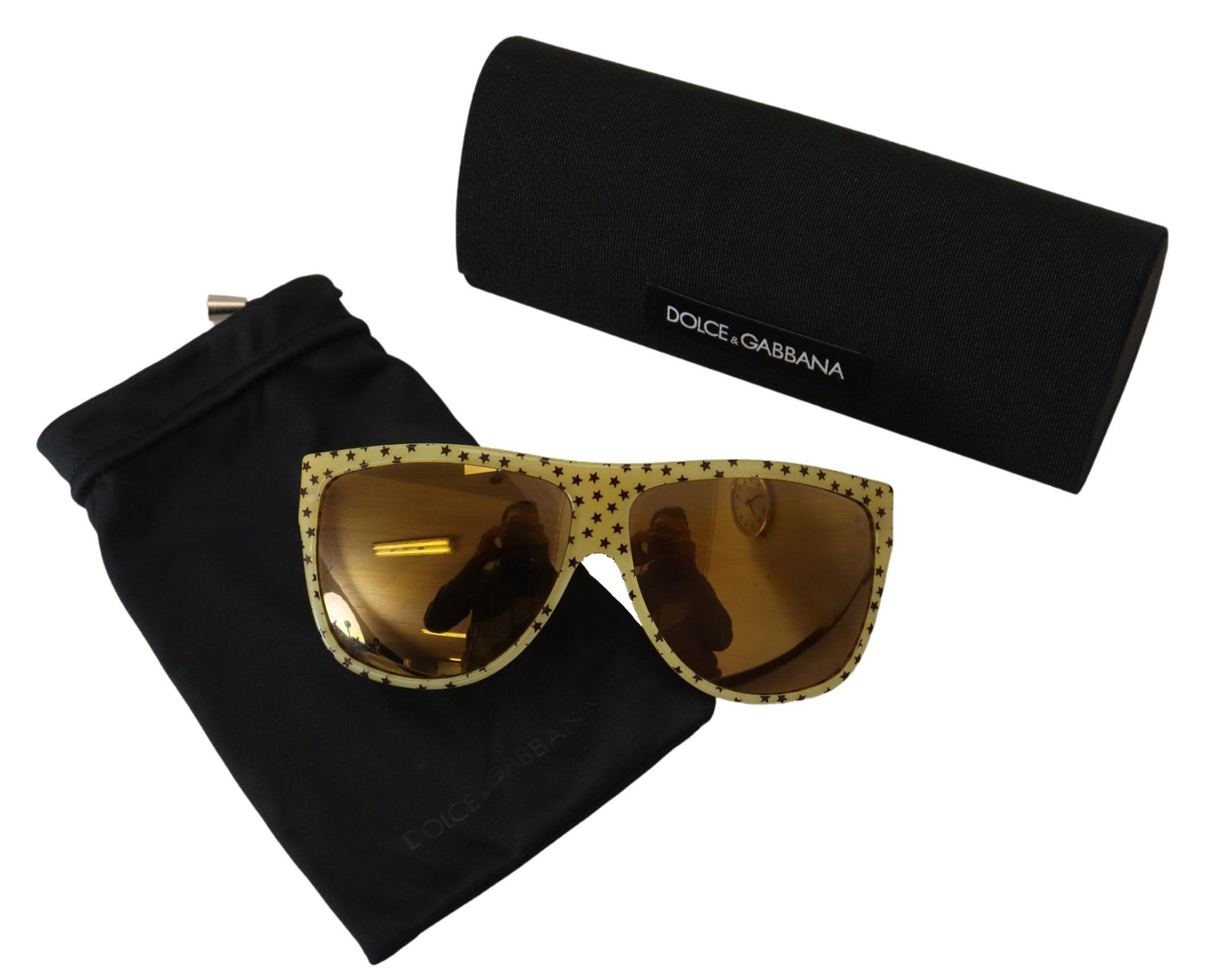 Dolce &amp; Gabbana Stellar Chic Square Sunglasses in Yellow