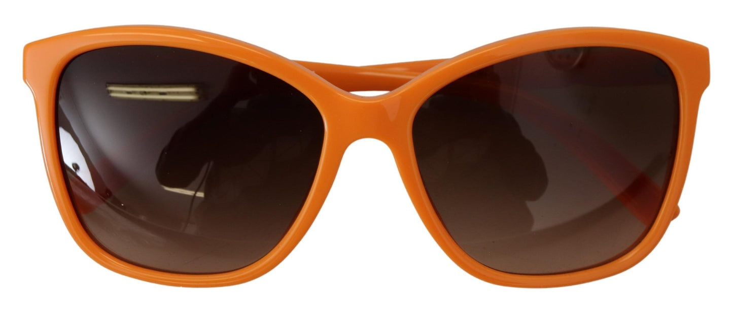 Dolce &amp; Gabbana Chic Orange Round Sunglasses for Women