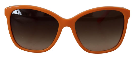 Dolce &amp; Gabbana Chic Orange Round Sunglasses for Women