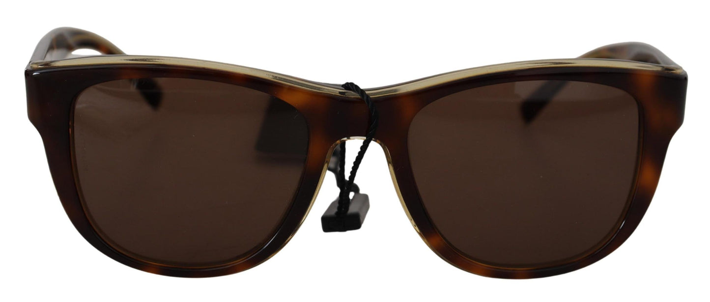 Dolce & Gabbana Schicke braune Unisex-Sonnenbrille aus Azetat