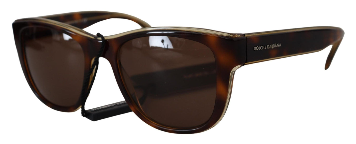 Dolce & Gabbana Schicke braune Unisex-Sonnenbrille aus Azetat