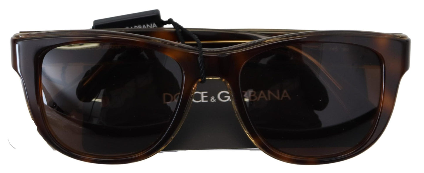 Dolce & Gabbana Schicke braune Unisex-Sonnenbrille aus Azetat