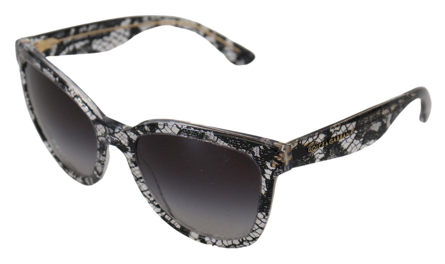 Dolce &amp; Gabbana Elegant sunglasses with white lace application