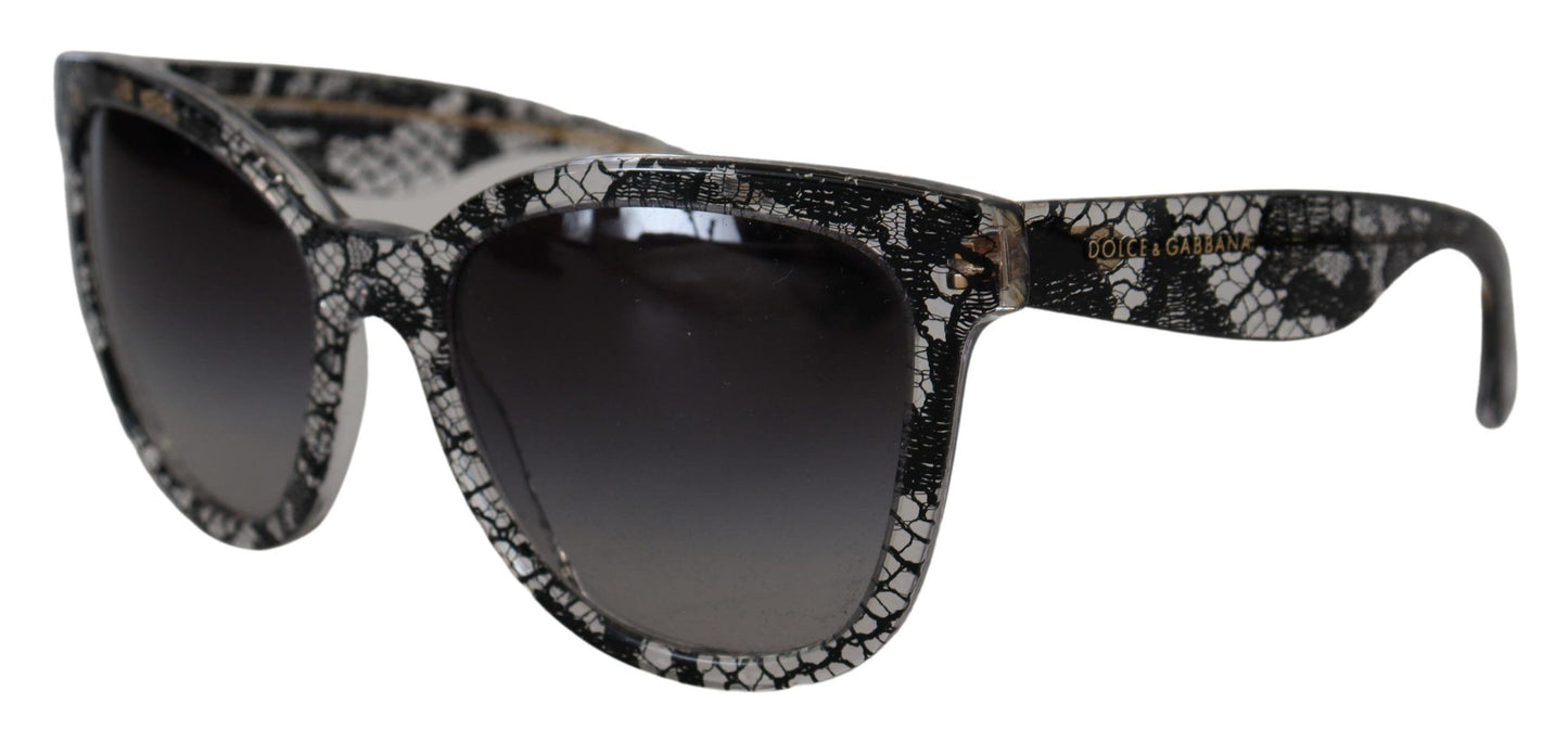 Dolce &amp; Gabbana Elegant sunglasses with white lace application