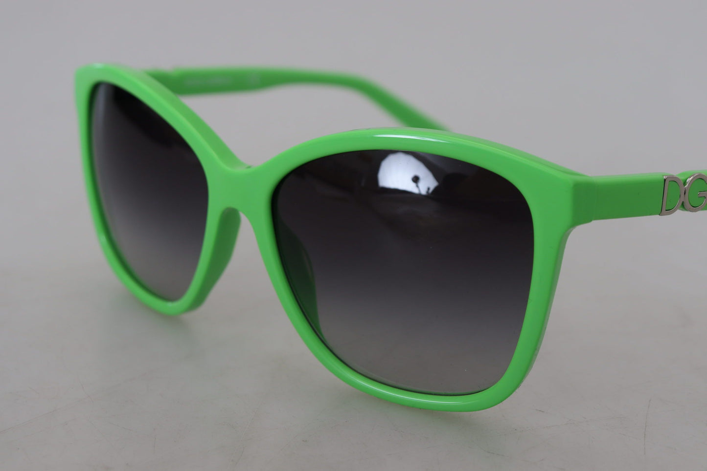 Dolce &amp; Gabbana Chic green round acetate sunglasses