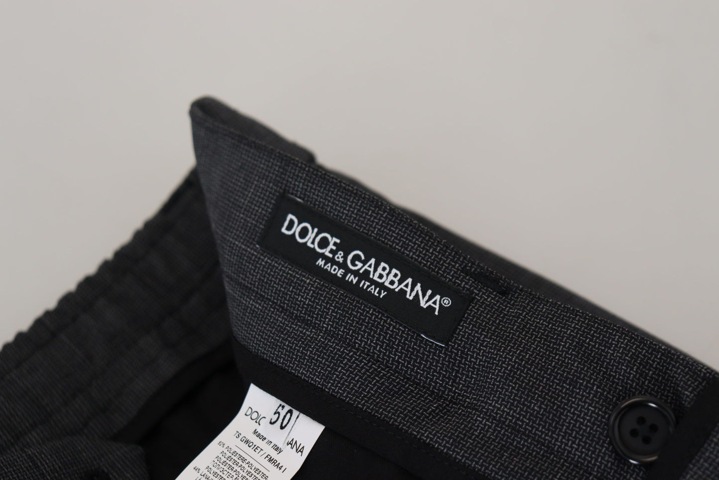 Dolce &amp; Gabbana Elegant Checked Slim Fit Cargo Pants