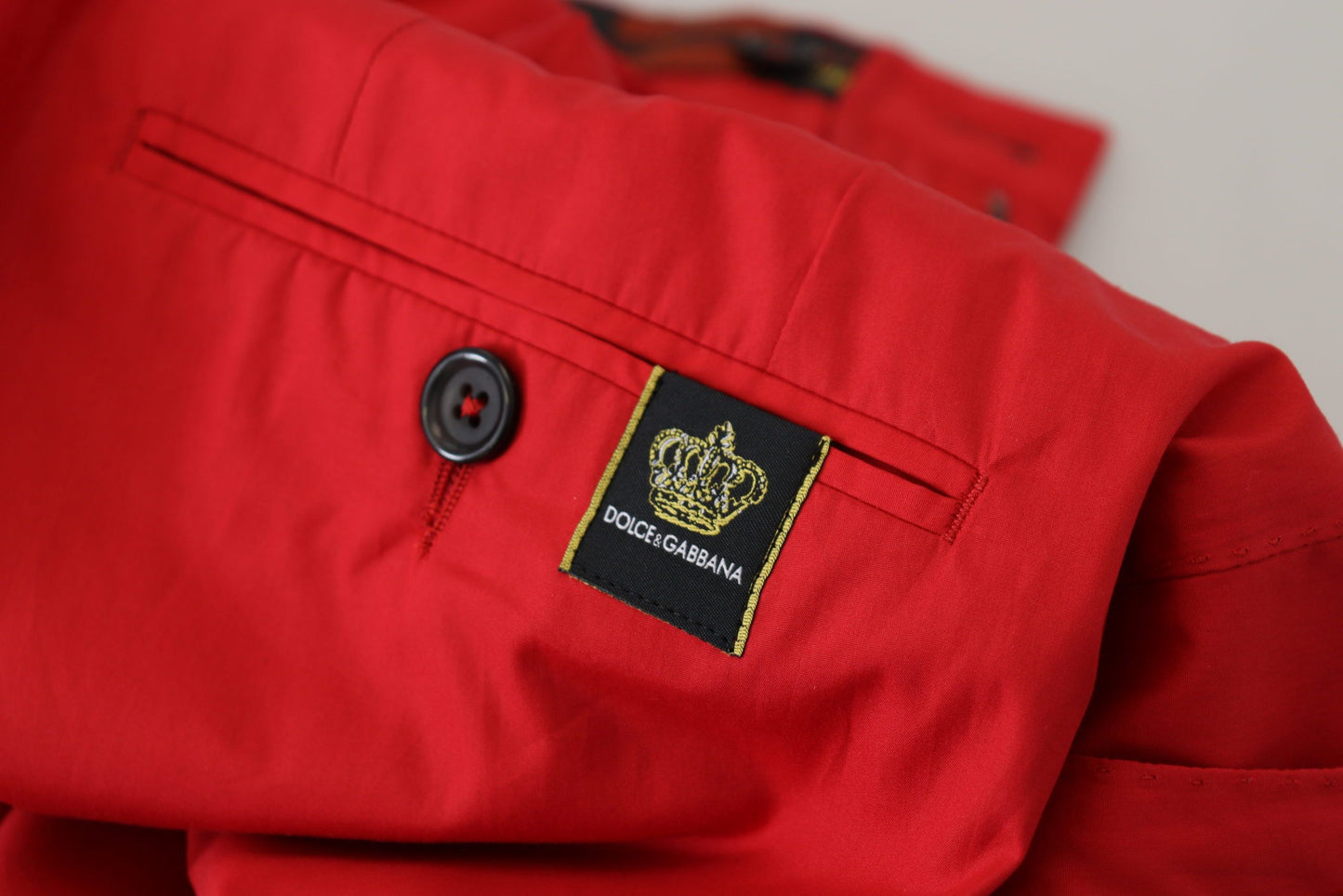 Dolce &amp; Gabbana Elegant slim fit chinos in carmine red