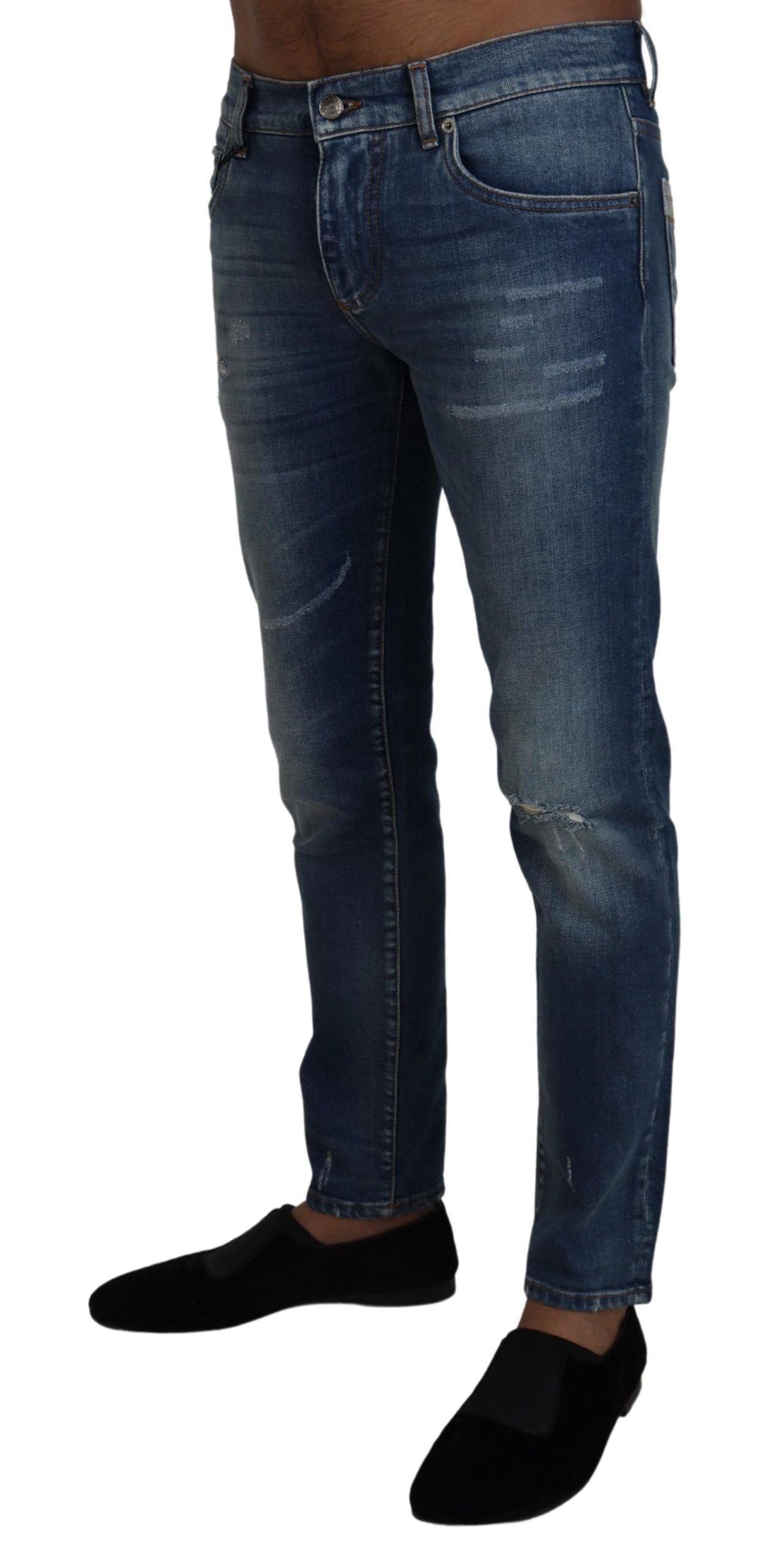 Dolce &amp; Gabbana Elegant slim fit jeans made from Italian denim