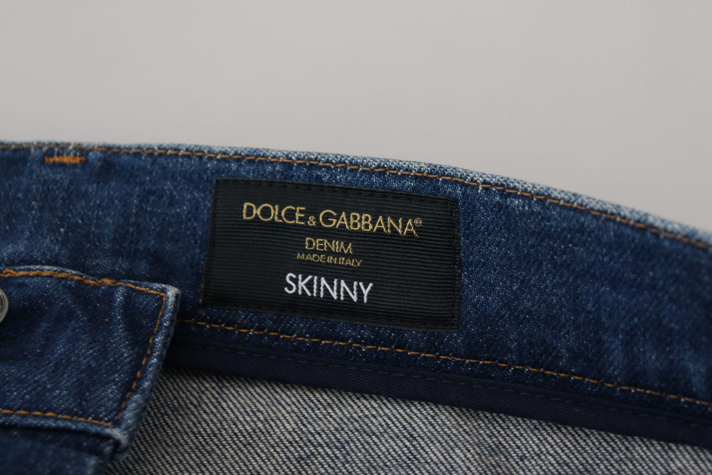 Dolce &amp; Gabbana Elegant slim fit jeans made from Italian denim