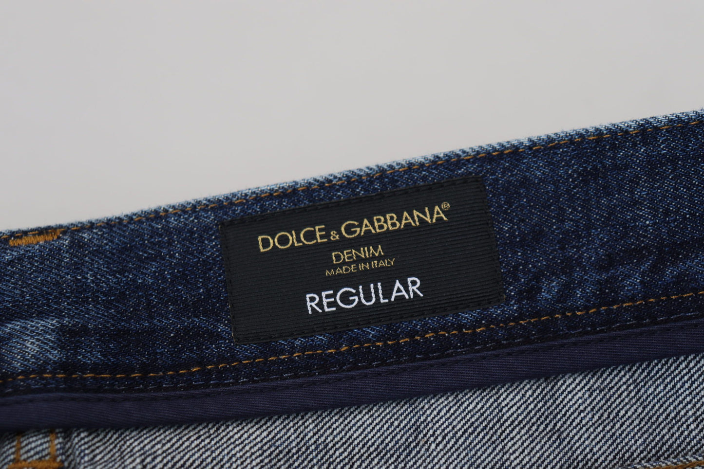 Dolce &amp; Gabbana Elegant Blue Wash Regular Fit Jeans