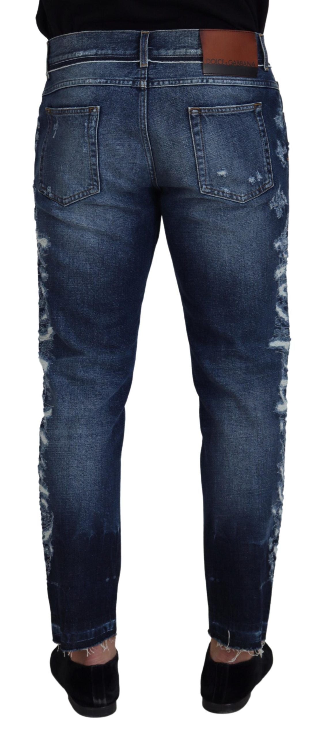 Dolce &amp; Gabbana Elegant Blue Wash Regular Fit Jeans