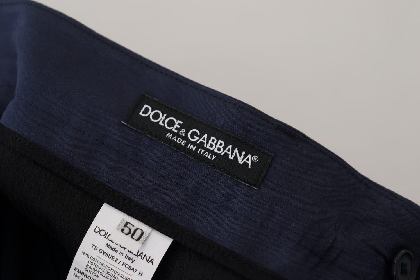 Dolce & Gabbana Schicke Slim Fit Chinos in Blau