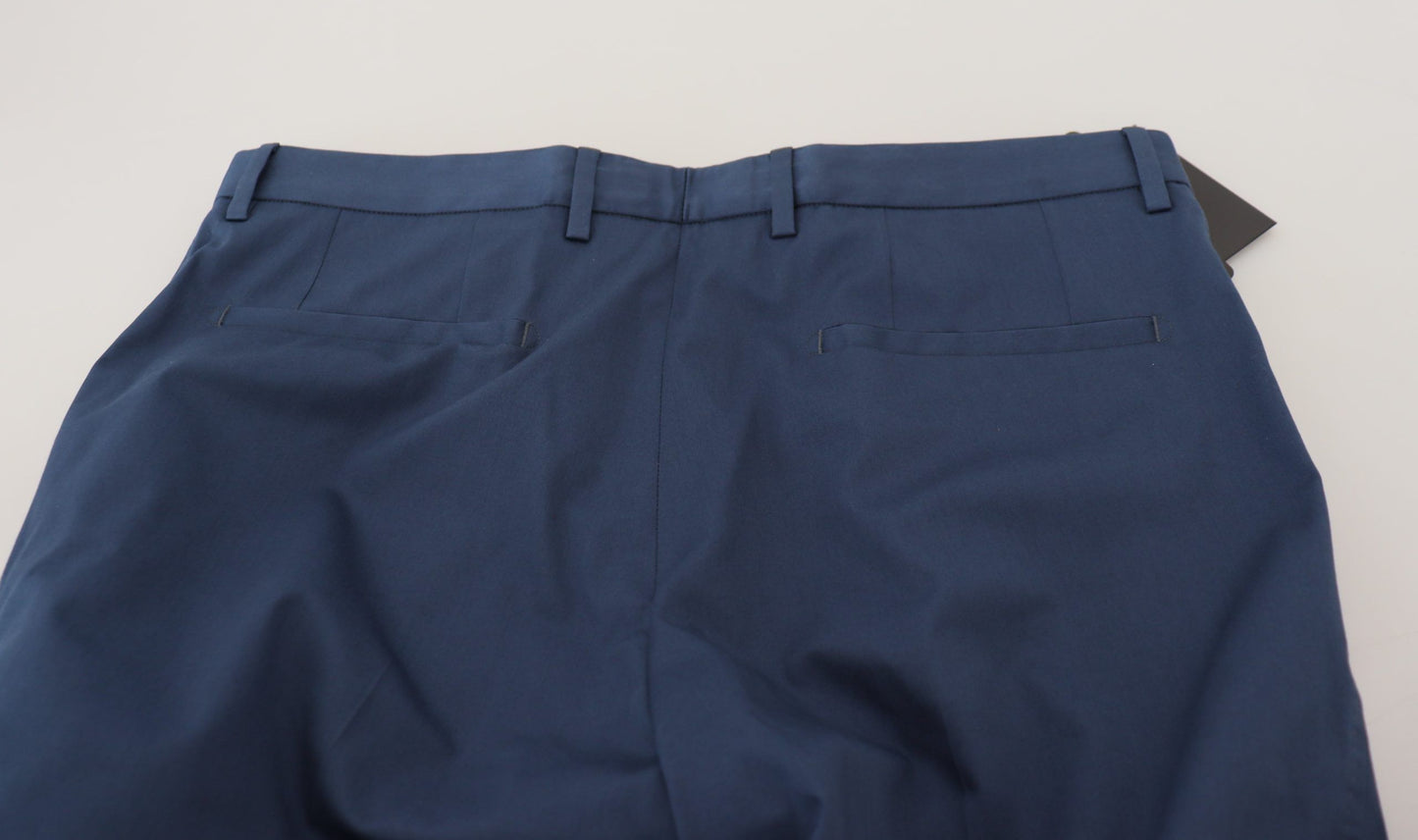 Dolce &amp; Gabbana Elegant Slim Fit Chinos in Blue