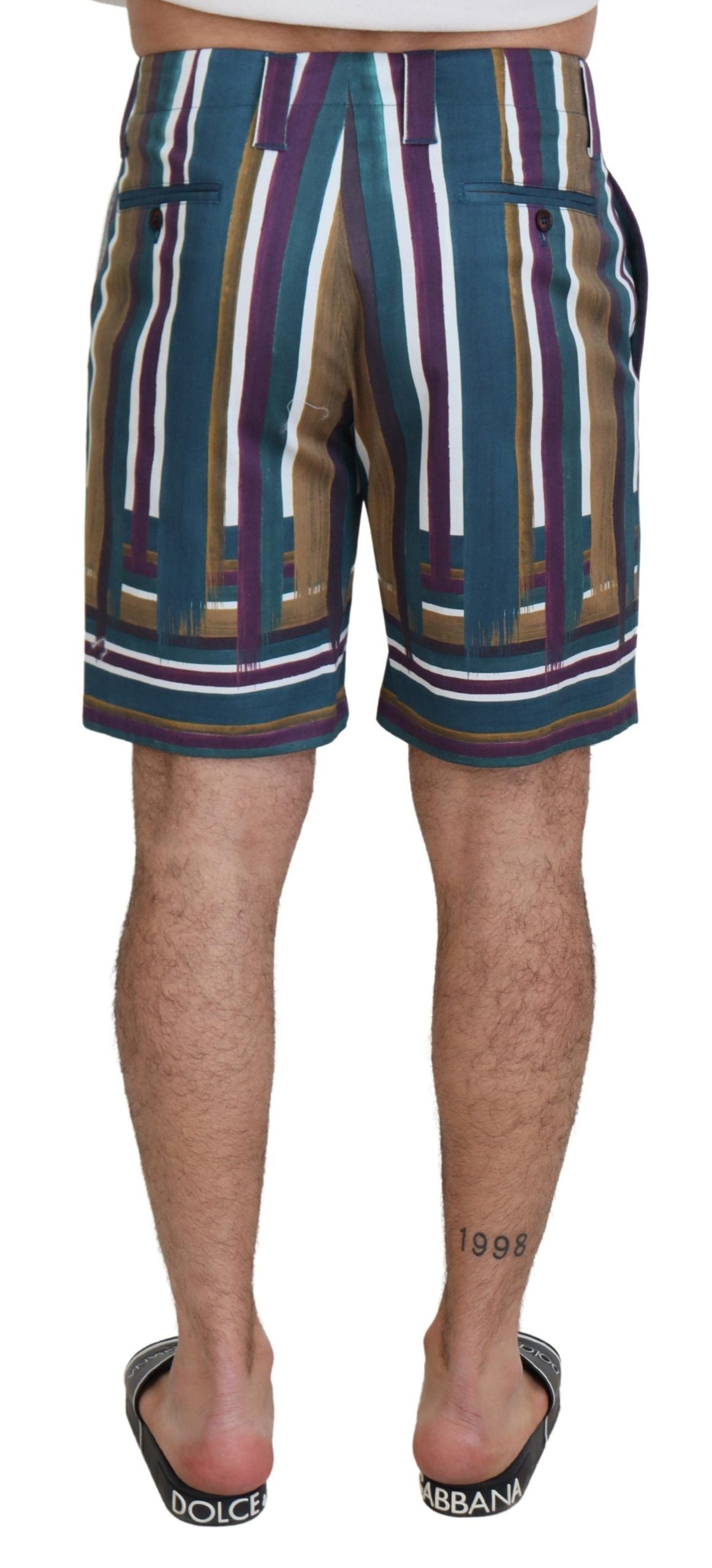 Dolce &amp; Gabbana Chic multicolor chino shorts - regular fit