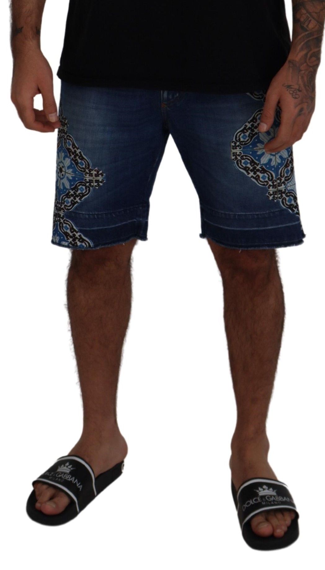 Dolce &amp; Gabbana Elegant Slim Fit Denim Shorts