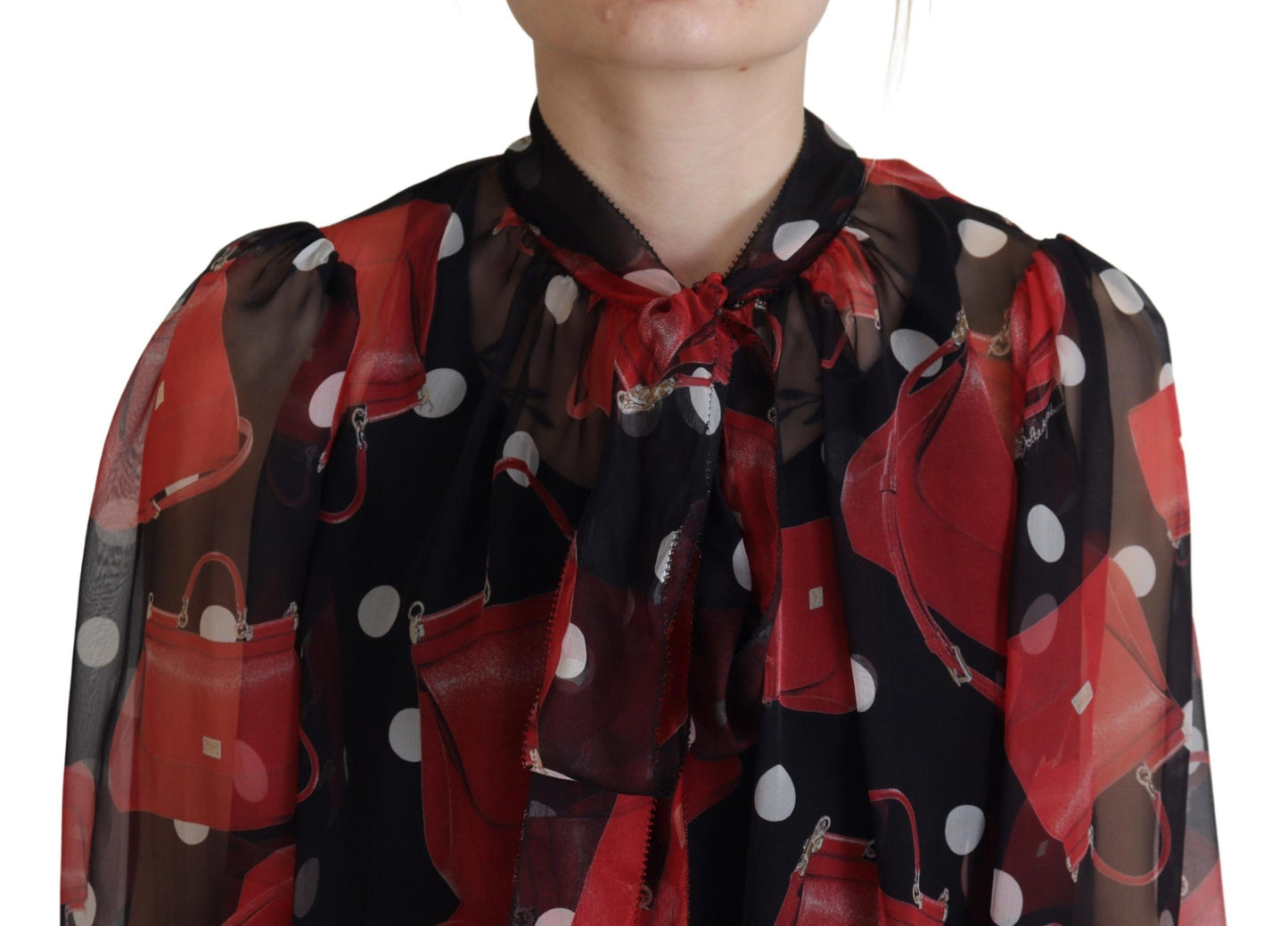 Dolce &amp; Gabbana silk blouse with Sicilian print - Luxurious and chic