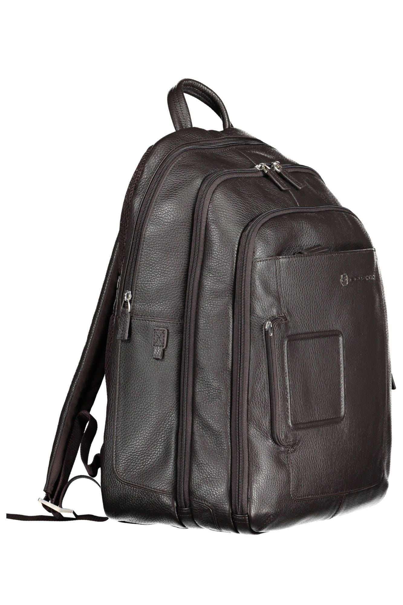 Piquadro Brown Leather Backpack for Men