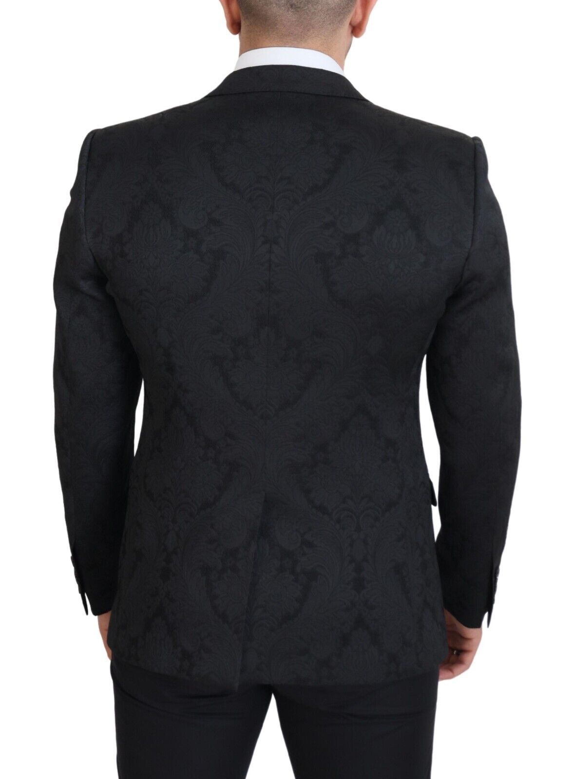 Dolce &amp; Gabbana Elegant ensemble of black martini suit, jacket and vest