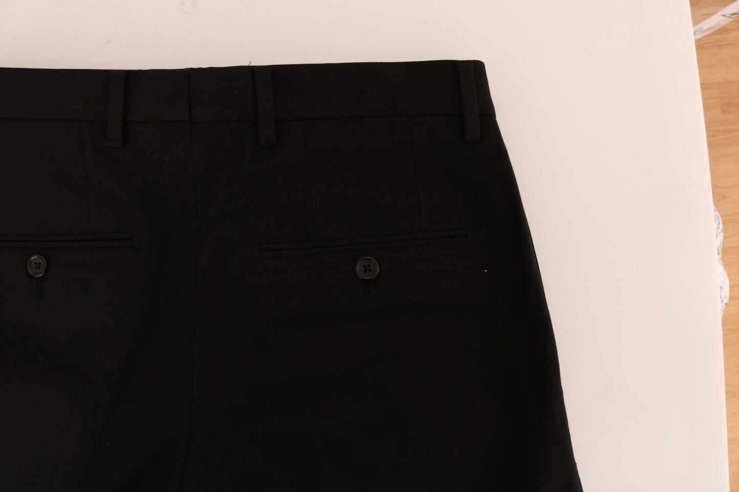 Dolce &amp; Gabbana Elegant black cotton stretch pants