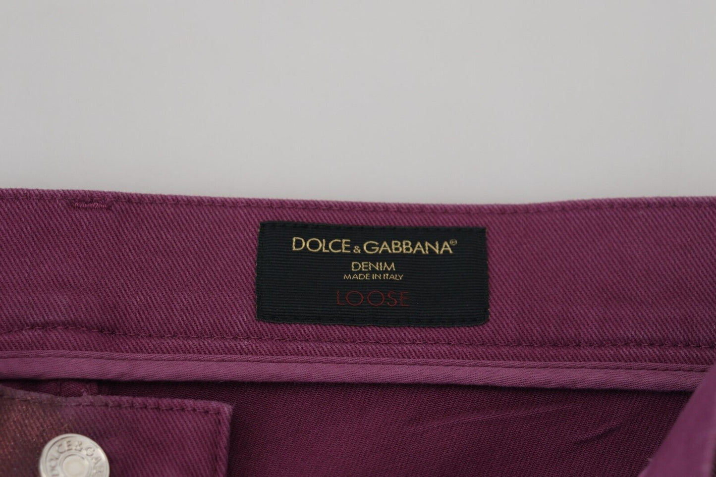 Dolce &amp; Gabbana Elegant Magenta Cotton Pants