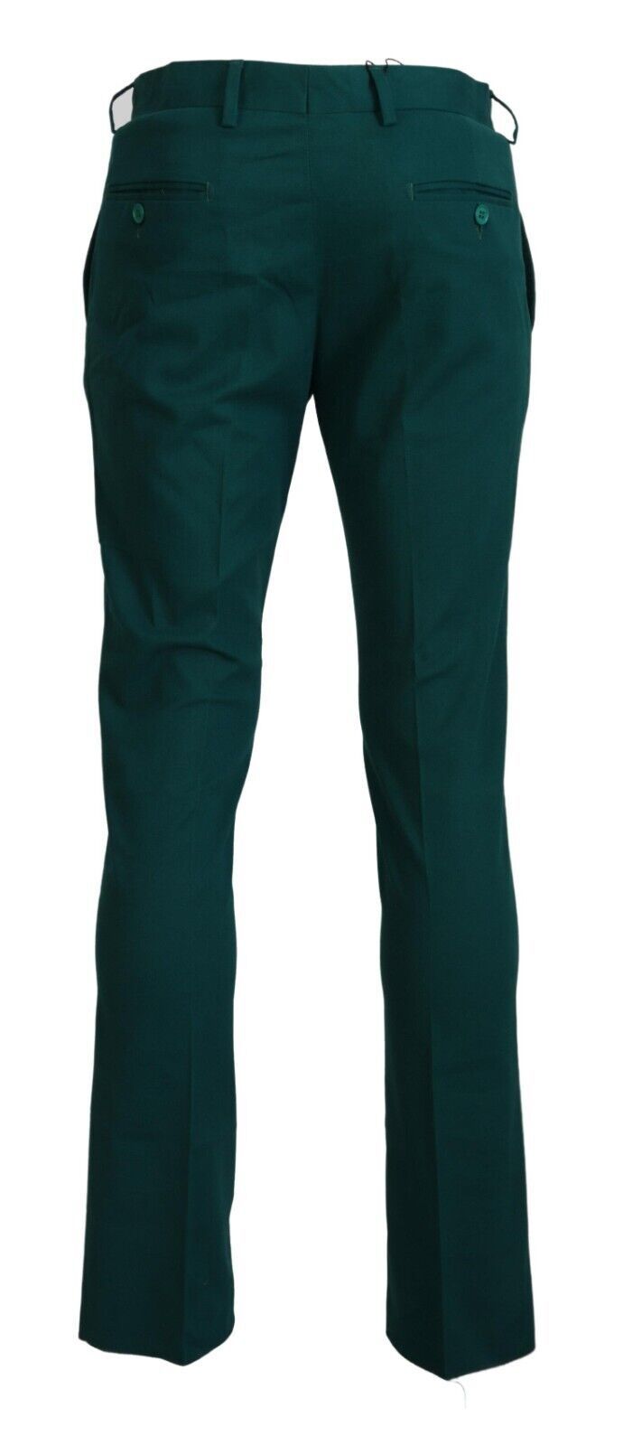 BENCIVENGA Elegantly tailored green trousers made of pure cotton