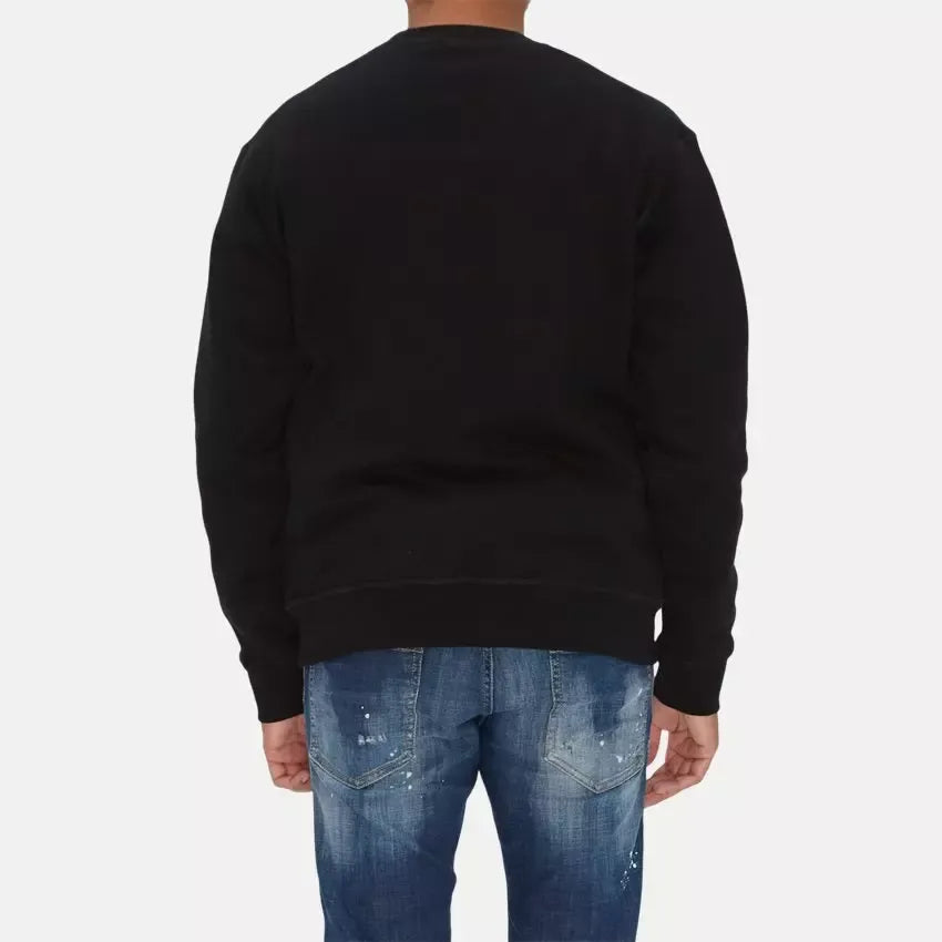 Dsquared² Schickes Schwarzes Logo-Sweatshirt aus Baumwolle