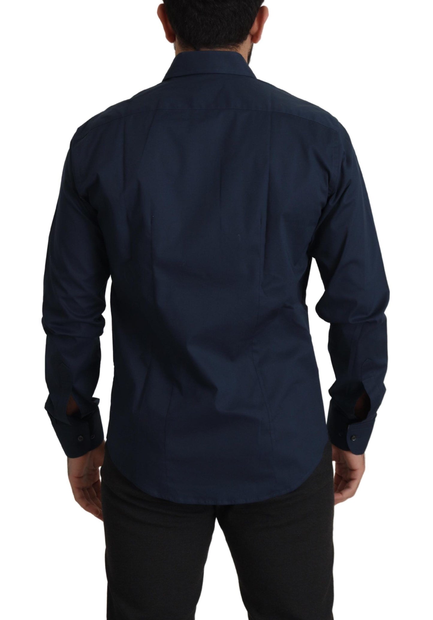 Roberto Cavalli Navy Elegance cotton shirt