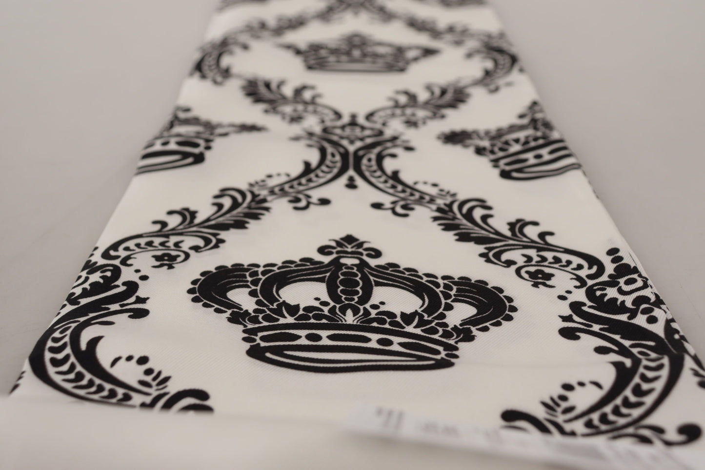 Dolce &amp; Gabbana Royal Crown Printed Silk Scarf for Men