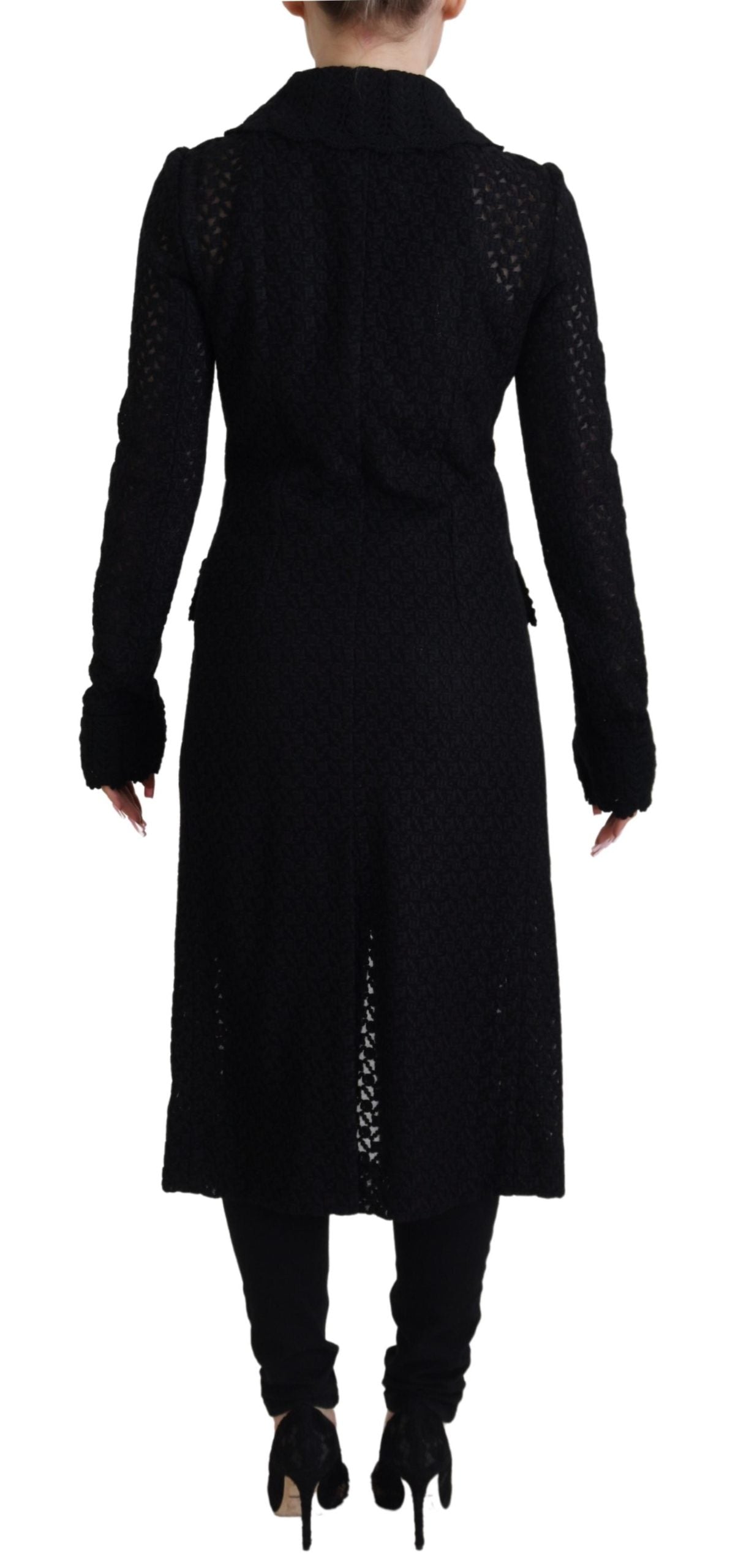 Dolce &amp; Gabbana Classic knitted long jacket with button placket