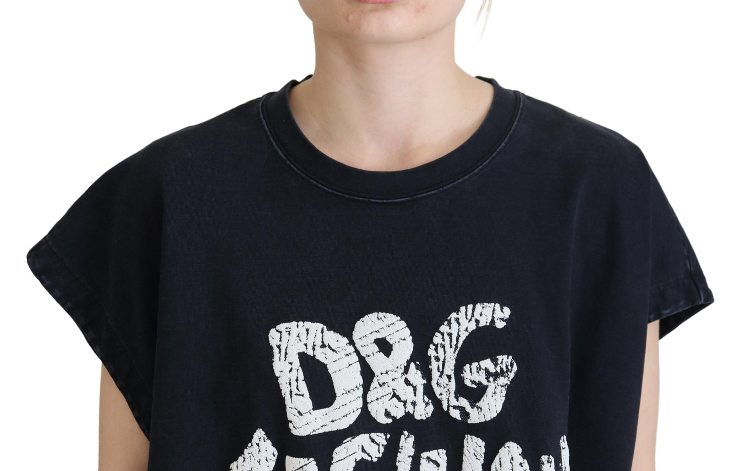 Dolce &amp; Gabbana Elegant Cotton Round Neck Tee with Print