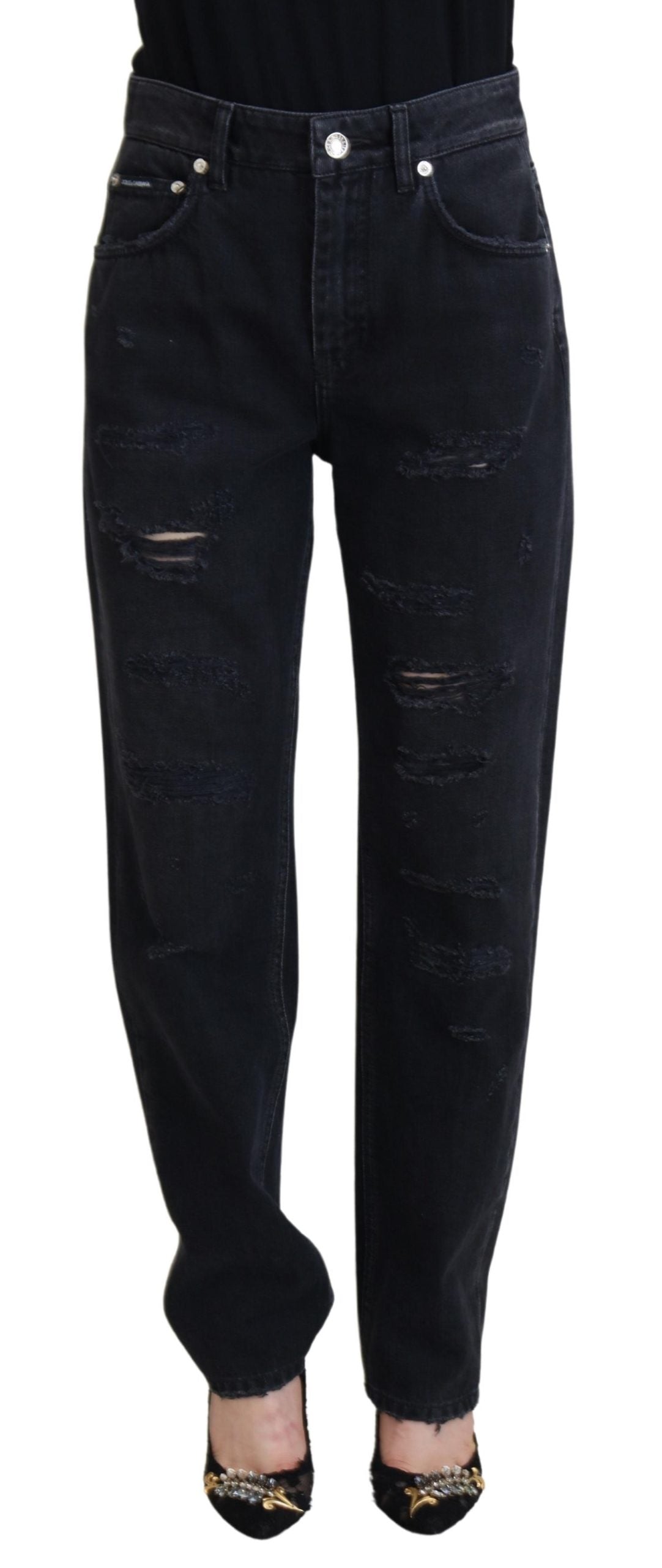 Dolce &amp; Gabbana Chic black denim pants - upgrade your wardrobe