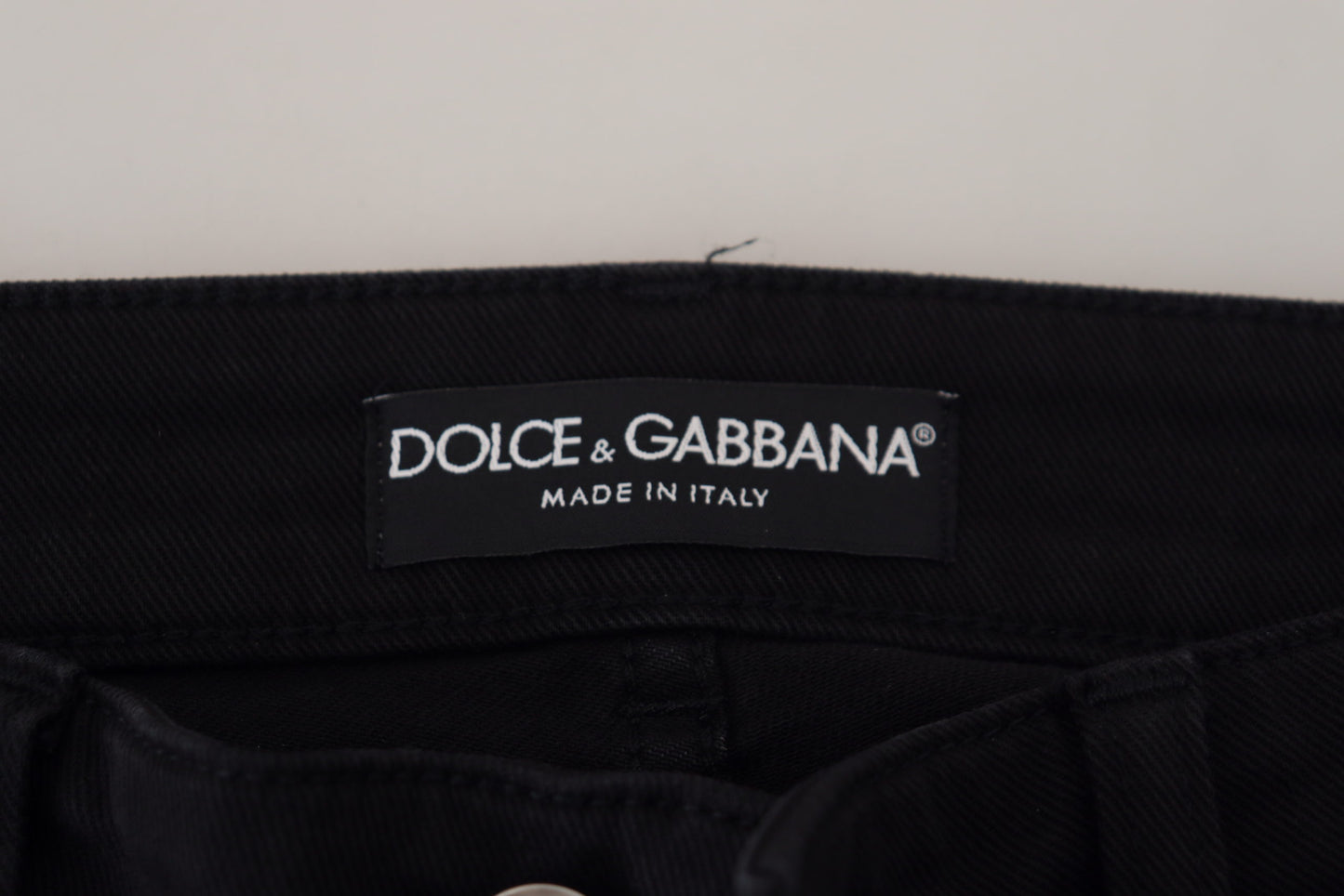 Dolce &amp; Gabbana Chic black denim pants - timeless elegance