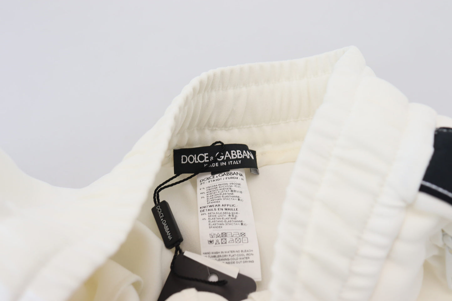 Dolce &amp; Gabbana Chic white sweatpants for superior comfort