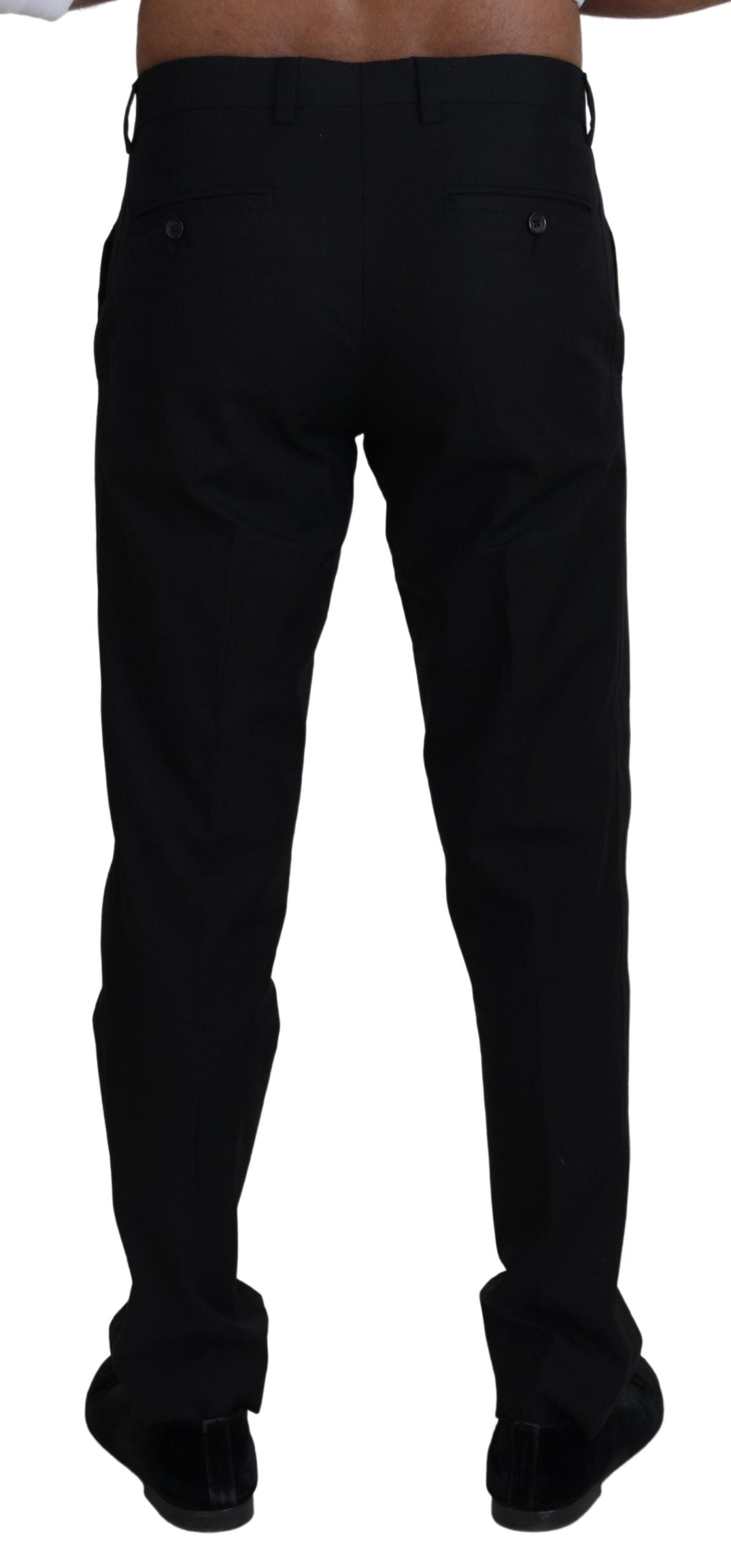 Dolce &amp; Gabbana Elegant Black Cotton Pants