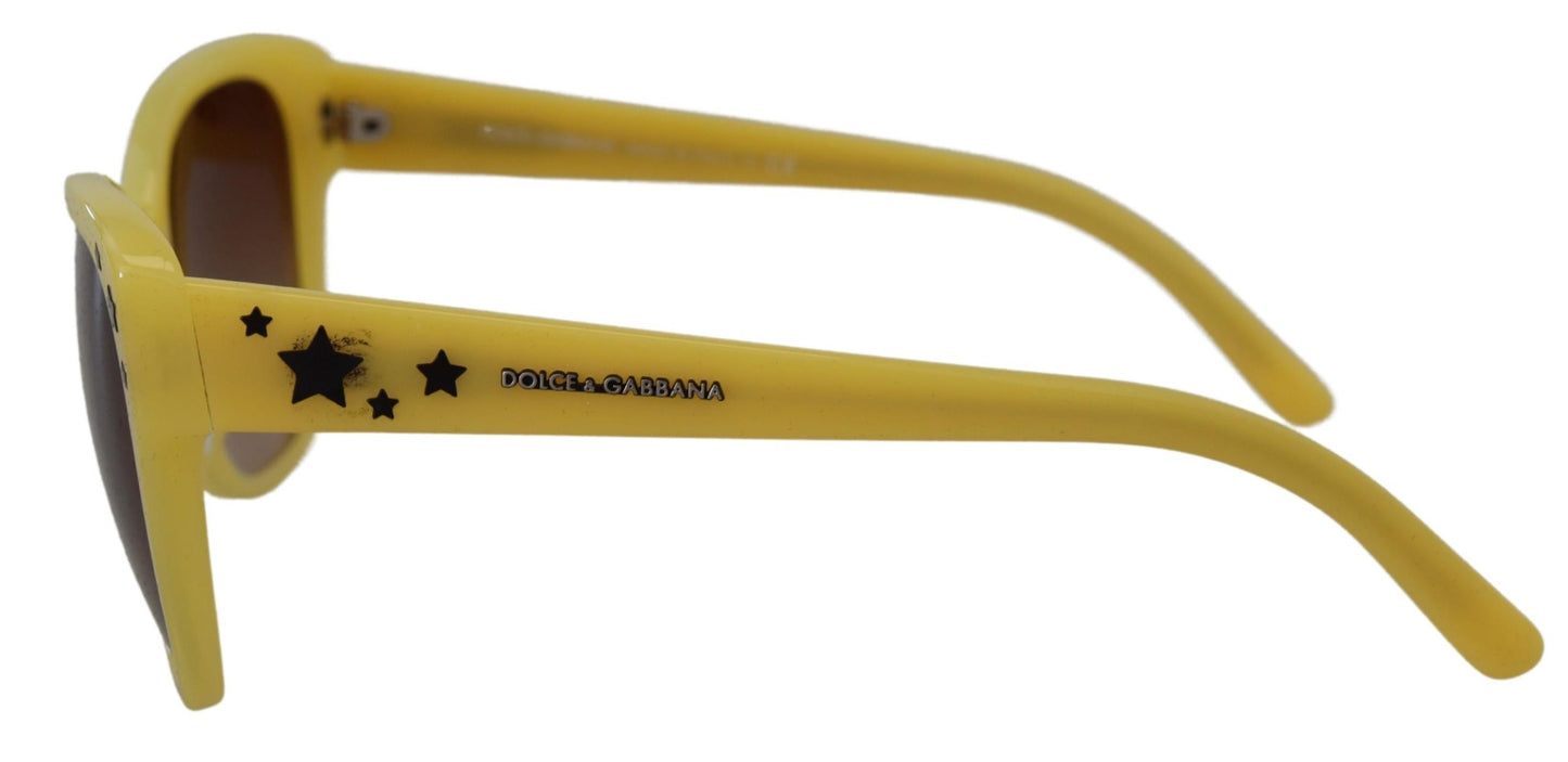 Dolce &amp; Gabbana Chic yellow acetate sunglasses with gradient