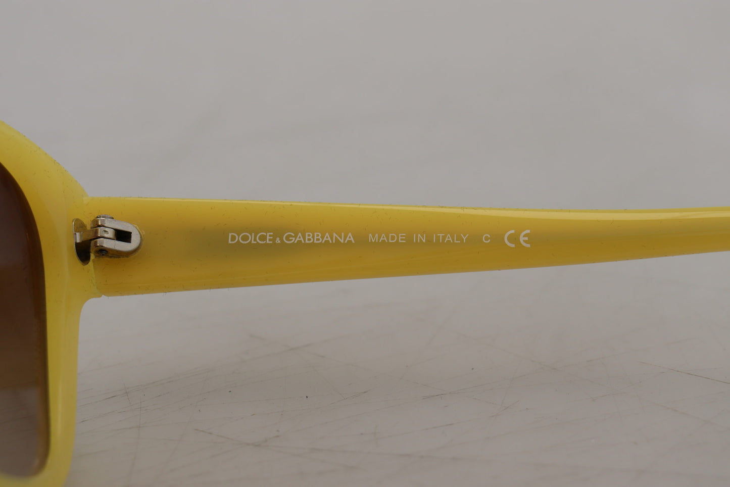 Dolce &amp; Gabbana Chic yellow acetate sunglasses with gradient