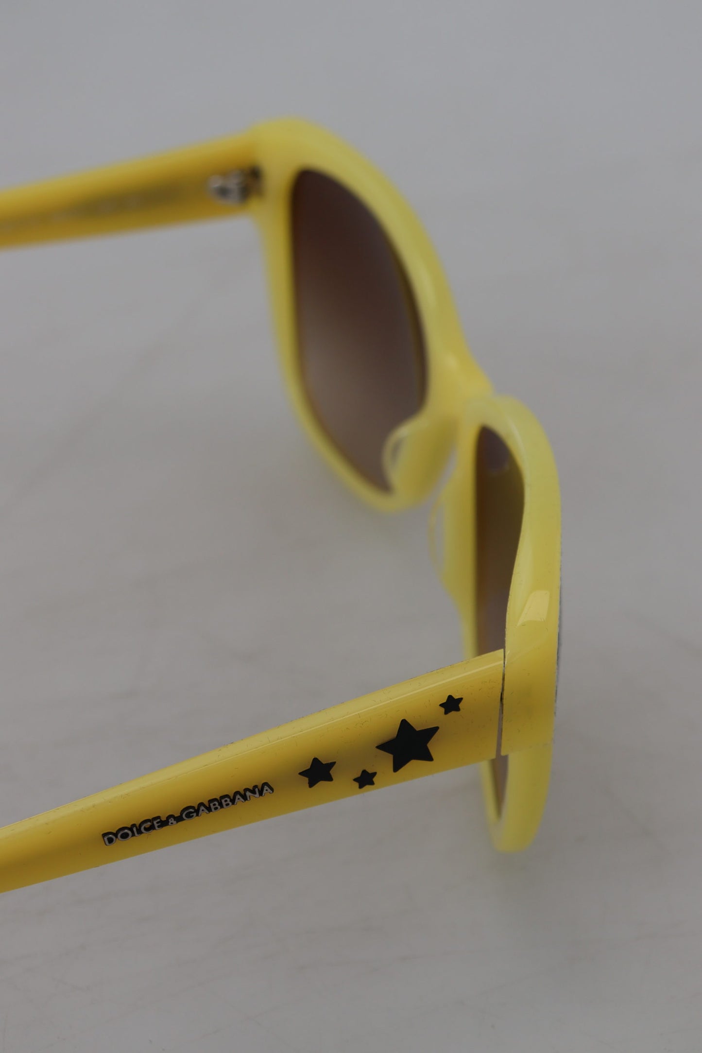 Dolce &amp; Gabbana Chic yellow acetate sunglasses with gradient