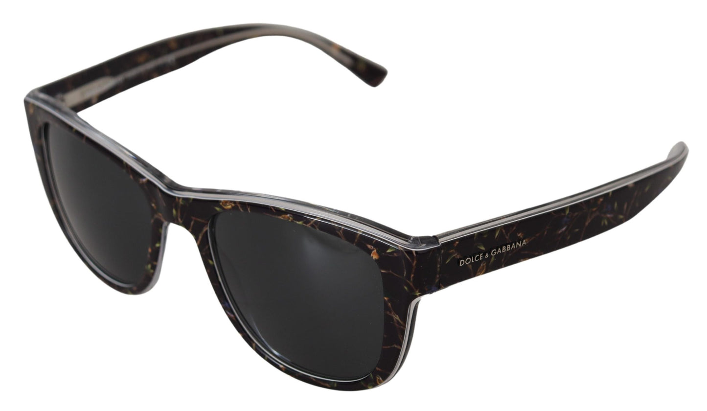 Dolce &amp; Gabbana Elegant Black Acetate Sunglasses for Women