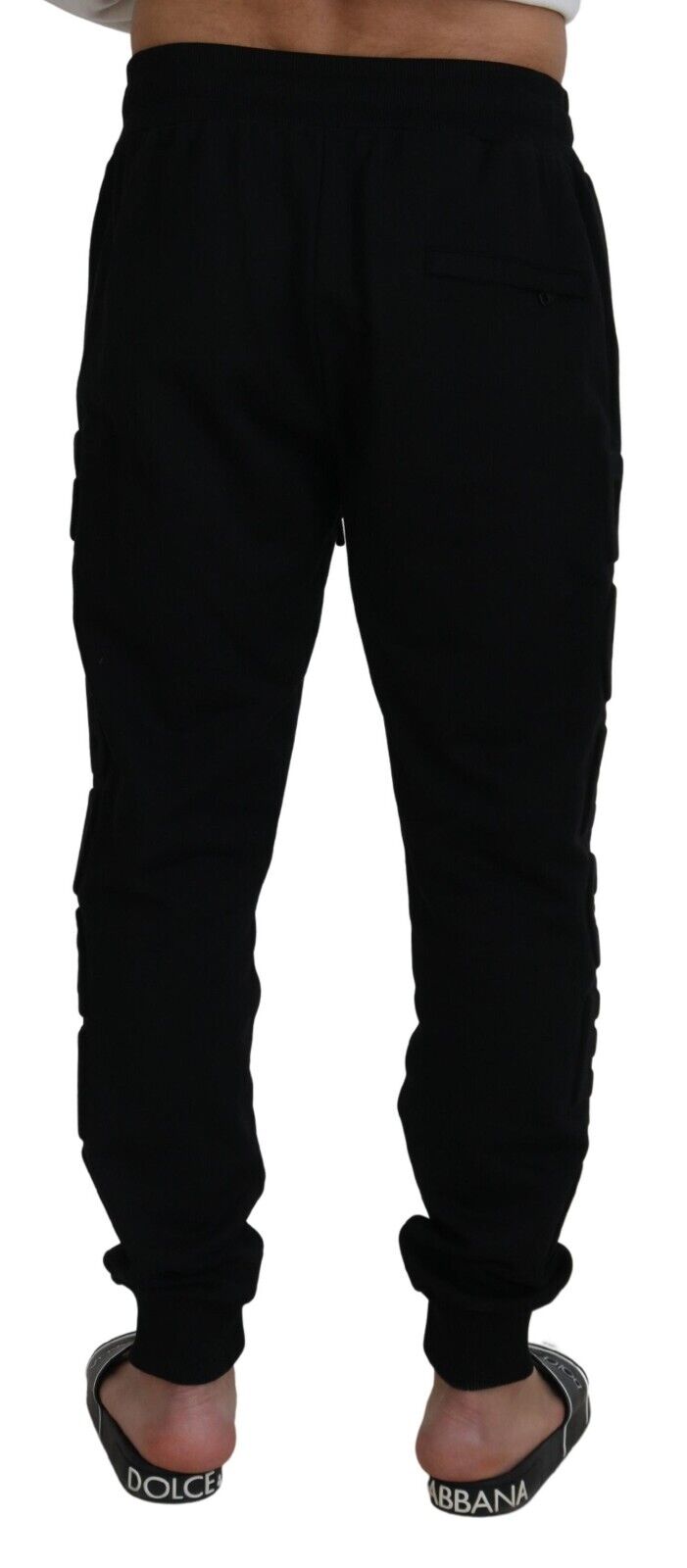 Dolce &amp; Gabbana Elegant Black Cotton Jogger Pants