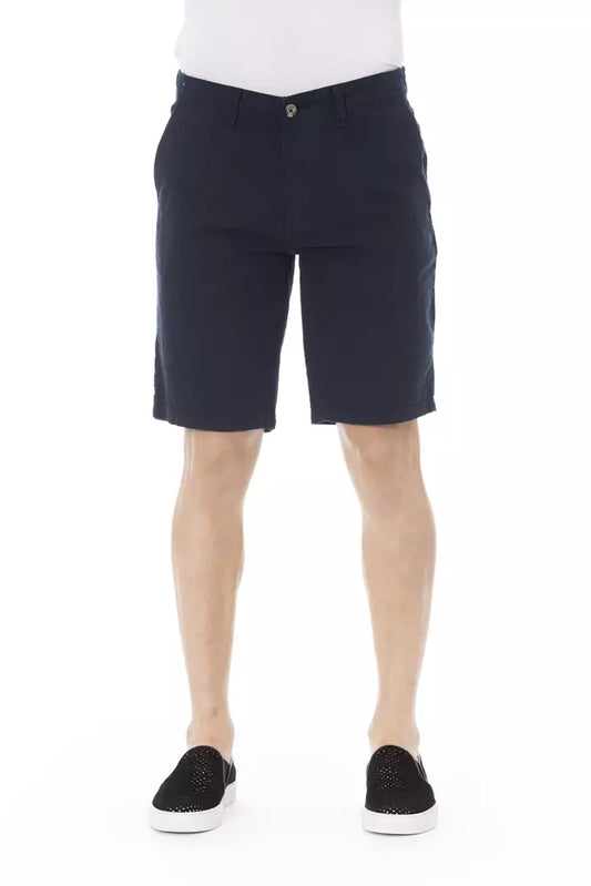 Baldinini Trend Blue Cotton Men's Bermuda Shorts