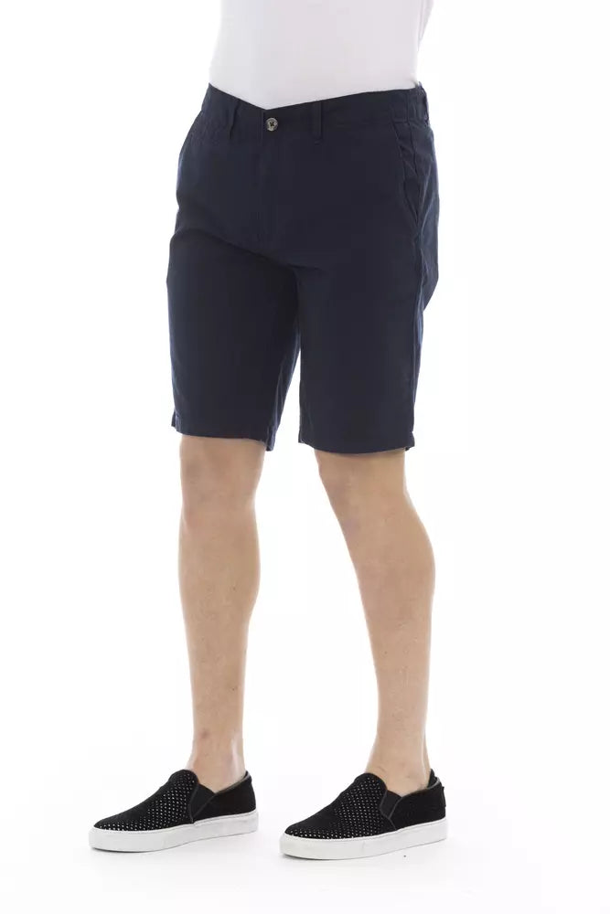 Baldinini Trend Blue Cotton Men's Bermuda Shorts